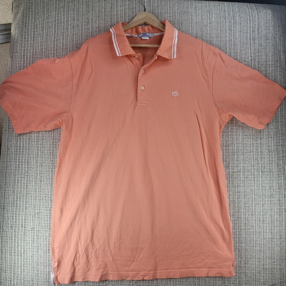 Southern Tide Polo Shirt Mens XL Club Fit Sport Fish Preppy Golf Casual Extra